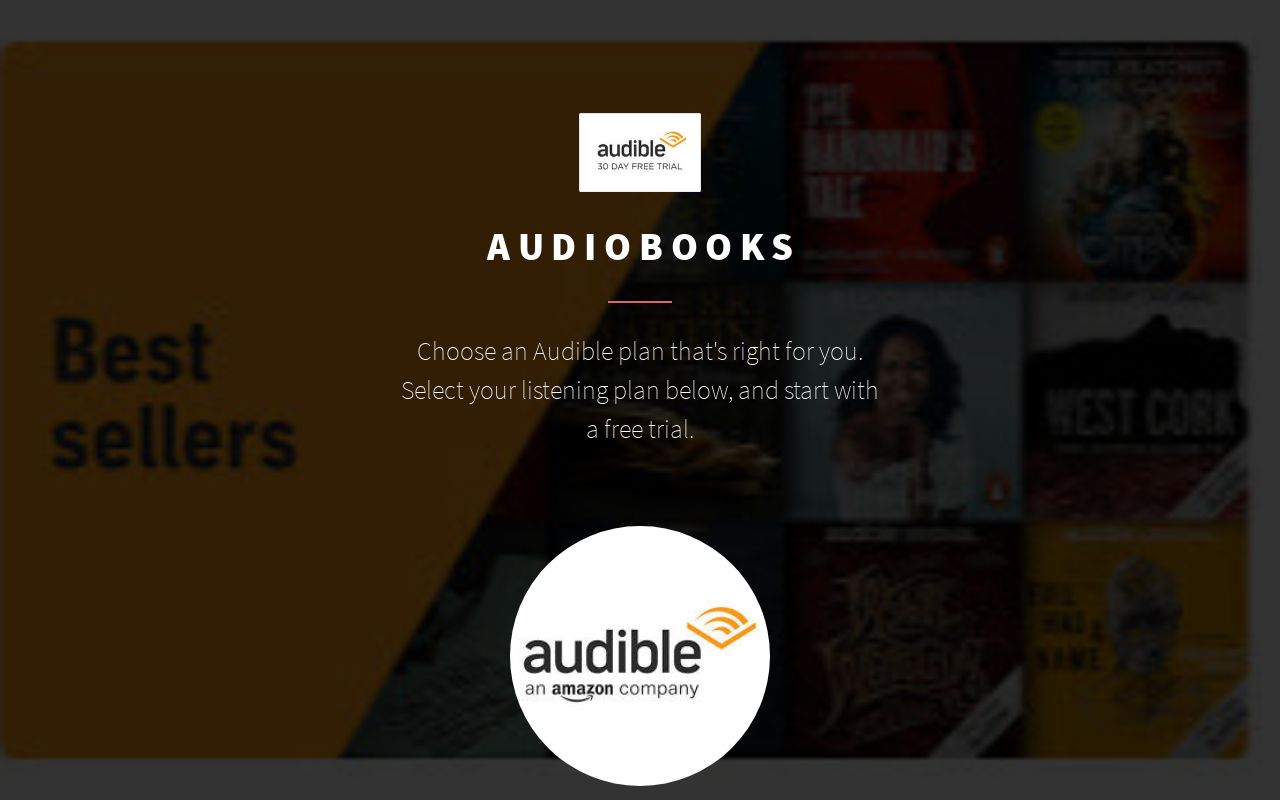 Carrd profile picture for @audible